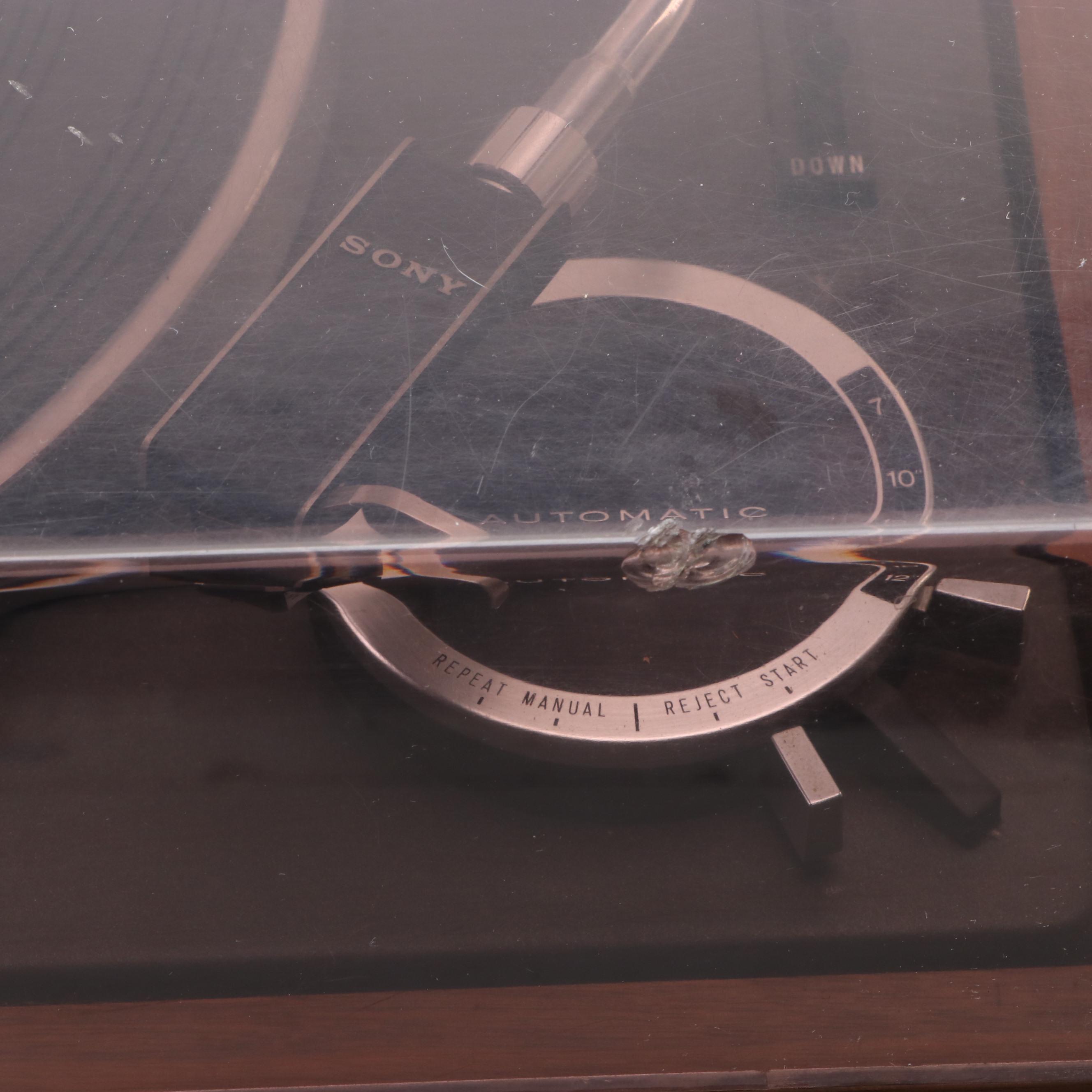 Sony 5520 2Speed Belt Driven Automatic Turntable System Record Player