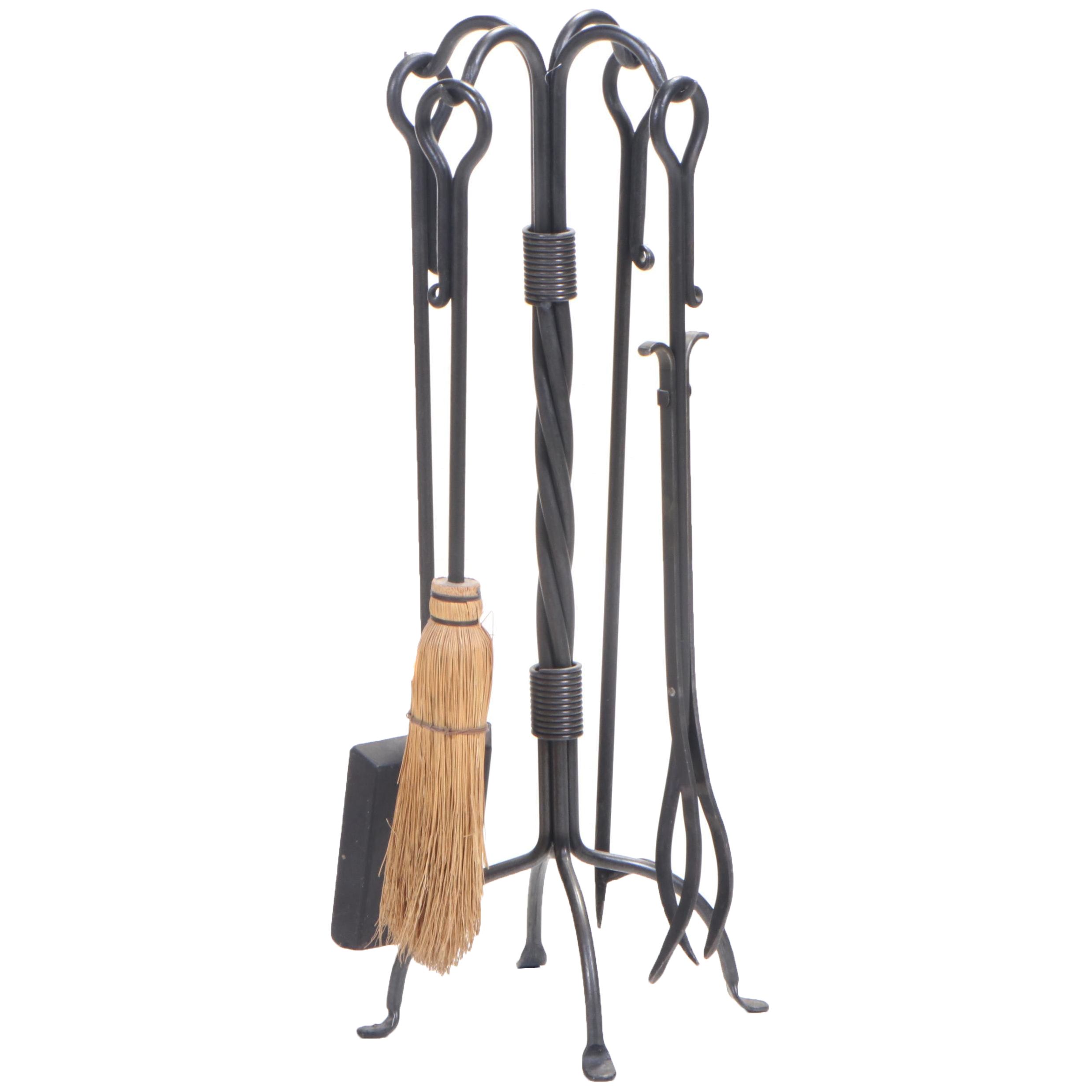Wrought Iron Fireplace Tool Set EBTH