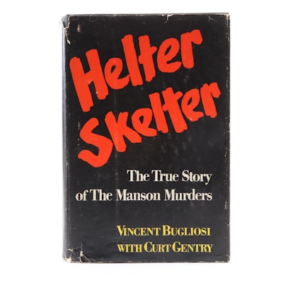Book Club Edition "Helter Skelter" by Vincent Bugliosi with Curt Gentry, 1974