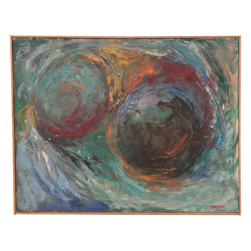 Pacimeo Abstract Expressionist Style Oil Painting