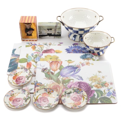 MacKenzie-Childs "Royal Check" Colanders, "Flower Market" Placemats, and More