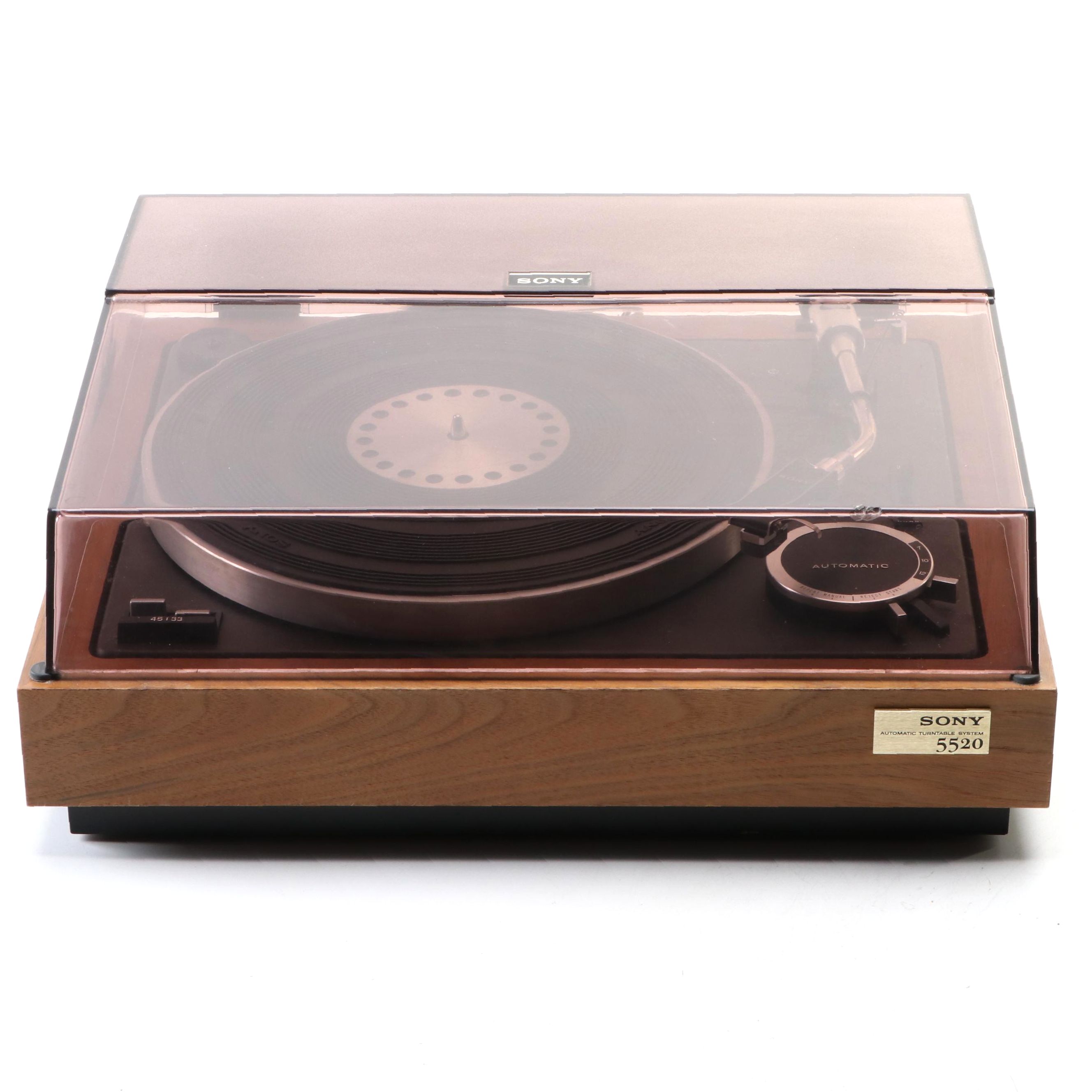 Sony 5520 2Speed Belt Driven Automatic Turntable System Record Player
