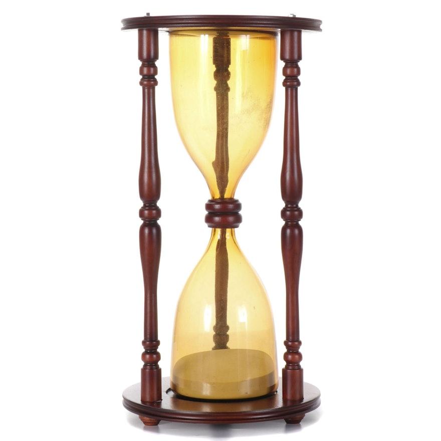 Large Wooden Hour Glass