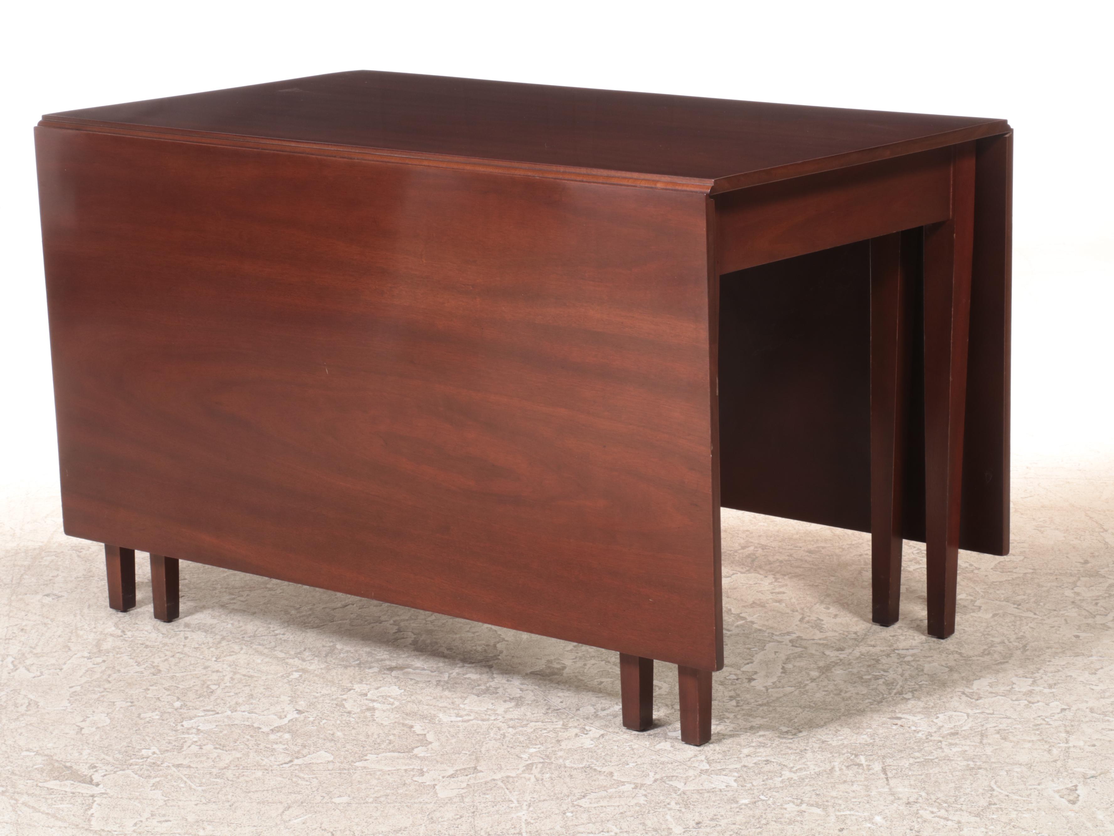 Kittinger "Williamsburg Adaptation" Mahogany DropLeaf Dining Table EBTH