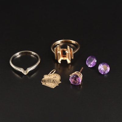 14K Jewelry Selection with Amethyst