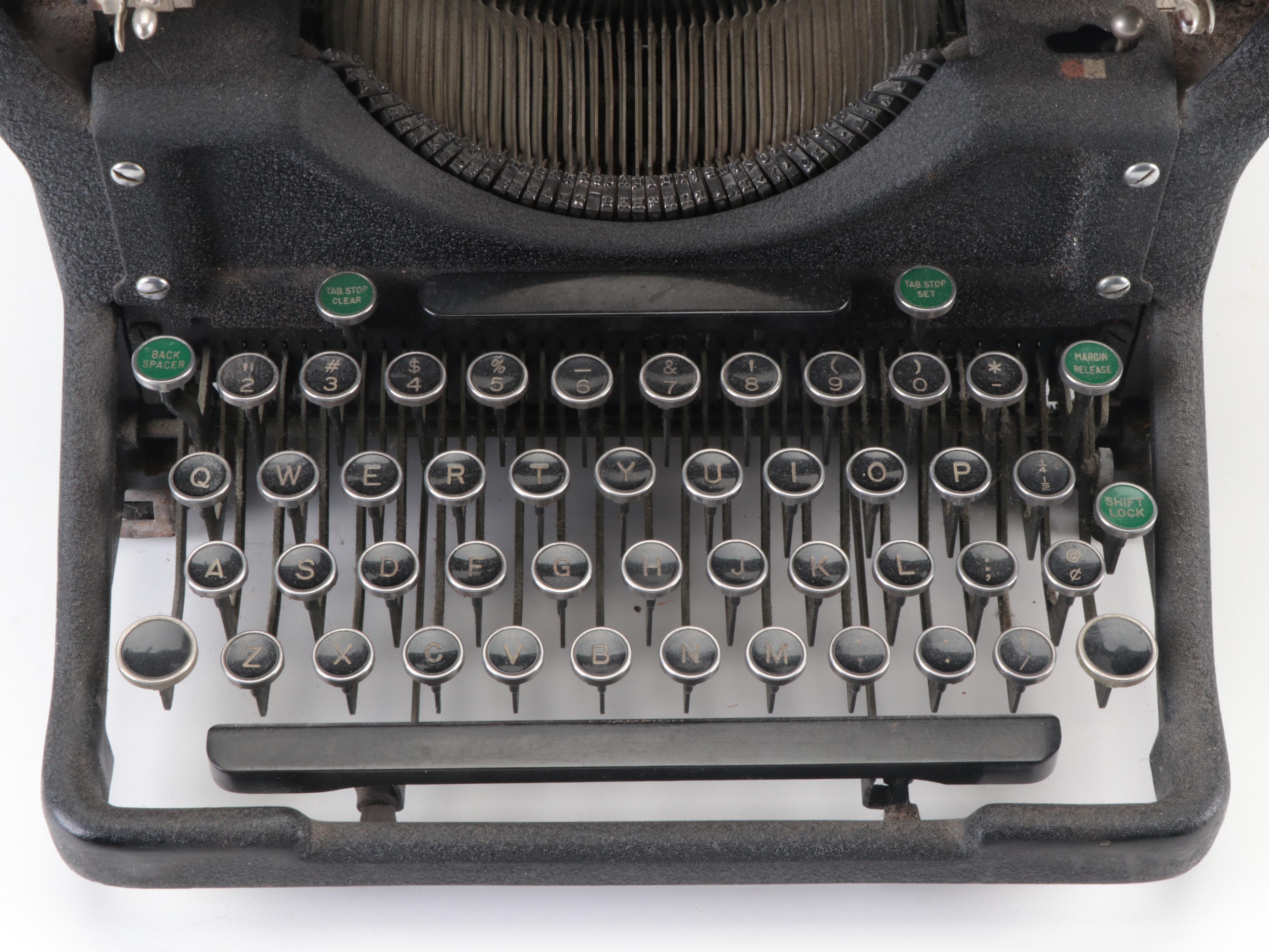 Underwood Cast Iron Typewriter, Early 20th Century EBTH
