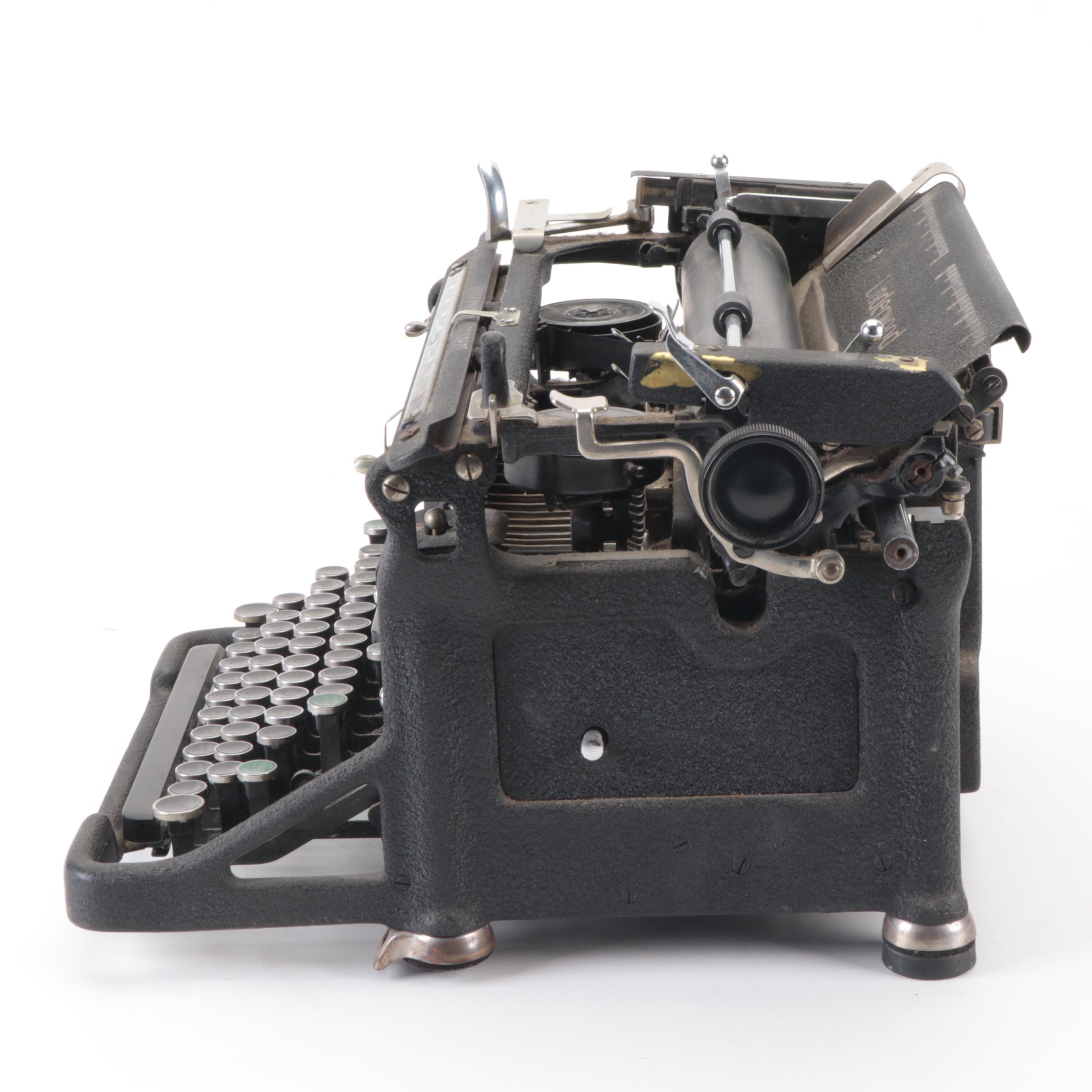 Underwood Cast Iron Typewriter, Early 20th Century EBTH