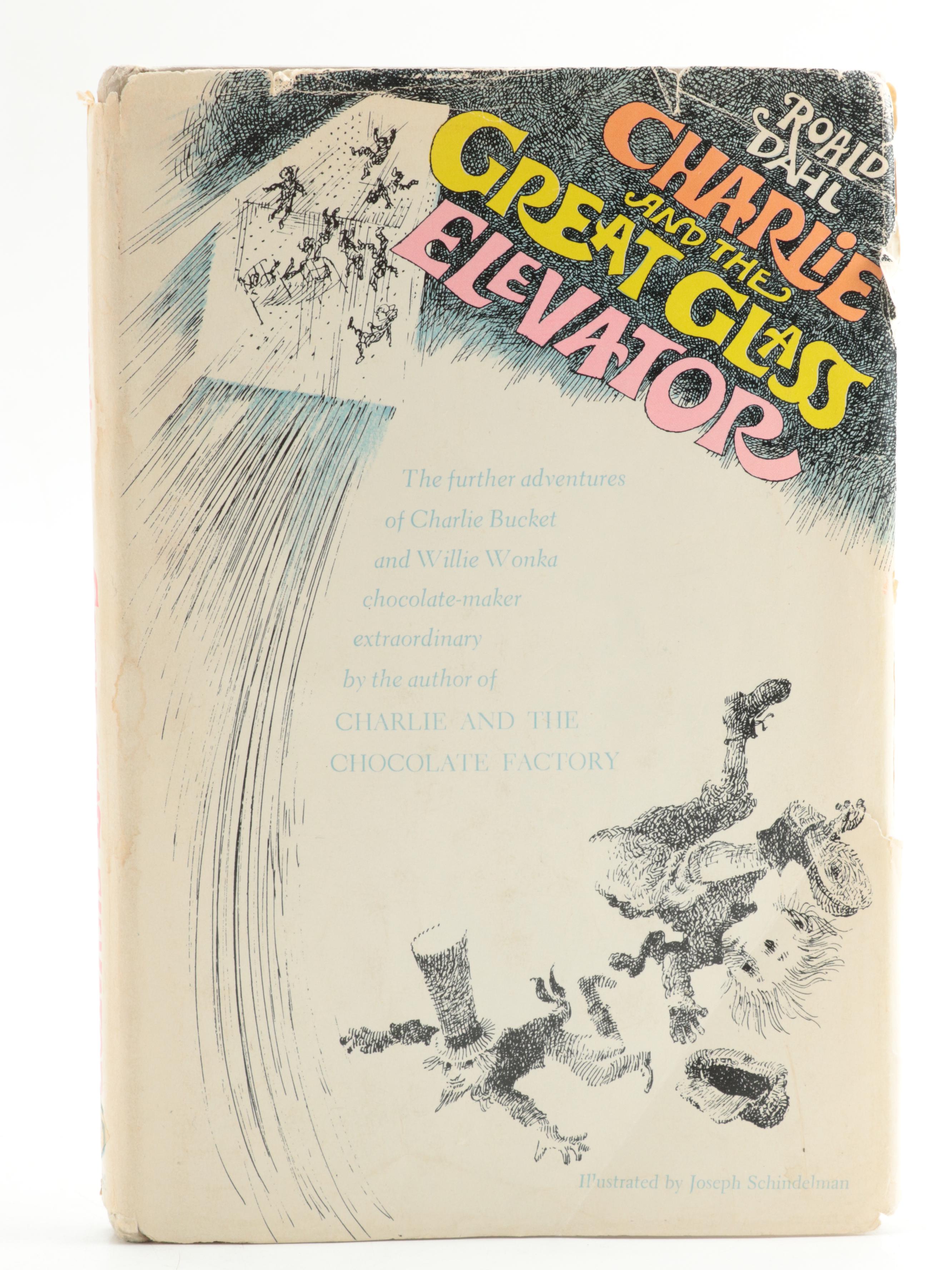 Book Club Edition "Charlie and the Great Glass Elevator" by Roald Dahl