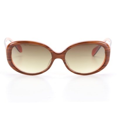 Oliver Peoples Alyssia-J Two-Tone Oval Sunglasses with Box and Case