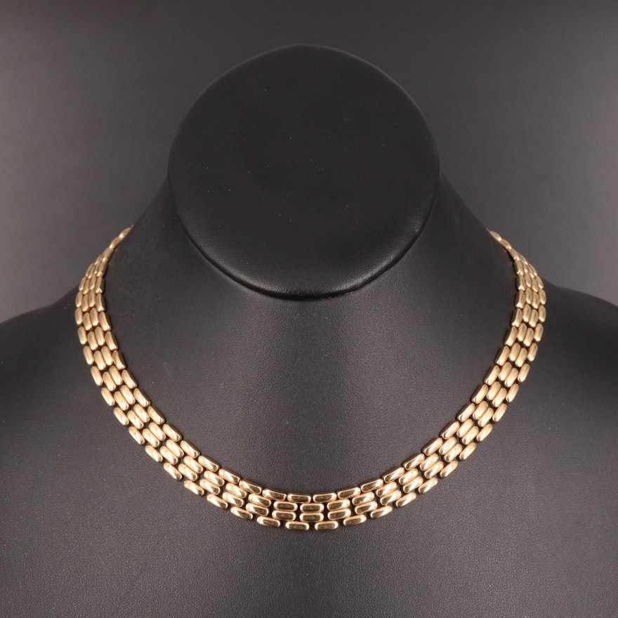 14K Panther Chain Necklace