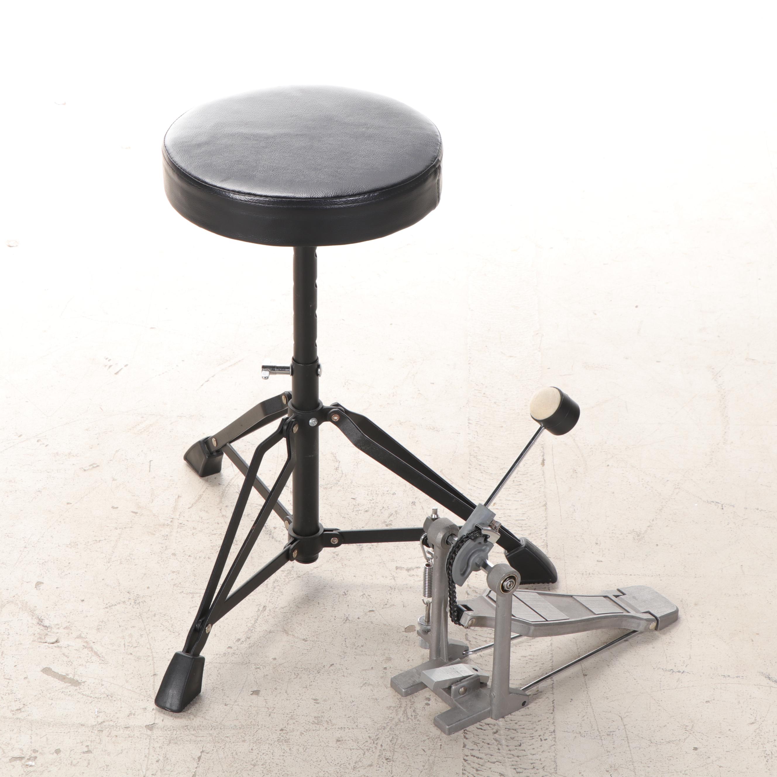 Starcaster by Fender Drum Set With Firth Drumsticks and Drum Throne EBTH