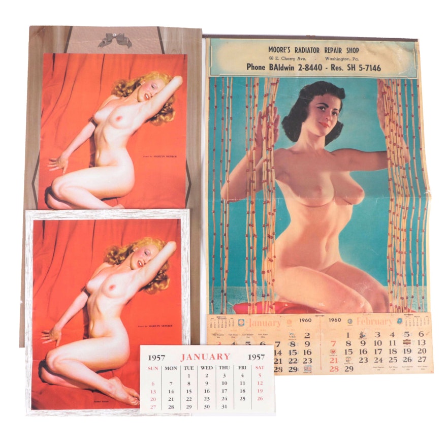 Marilyn Monroe and Virginia Gordon Pinup Shop Calendars