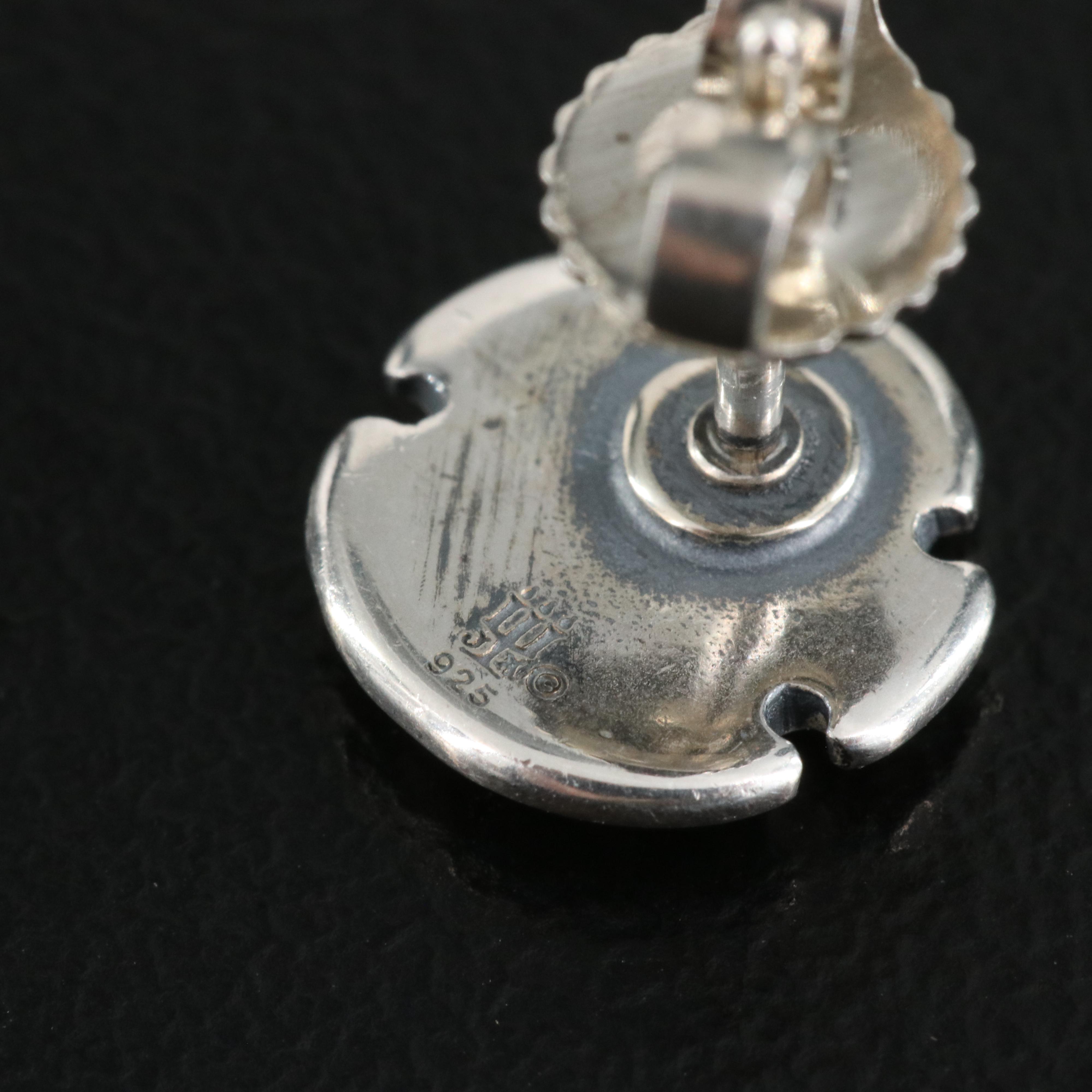 James Avery Sterling Flowers and Sand Dollar Stud Earrings EBTH