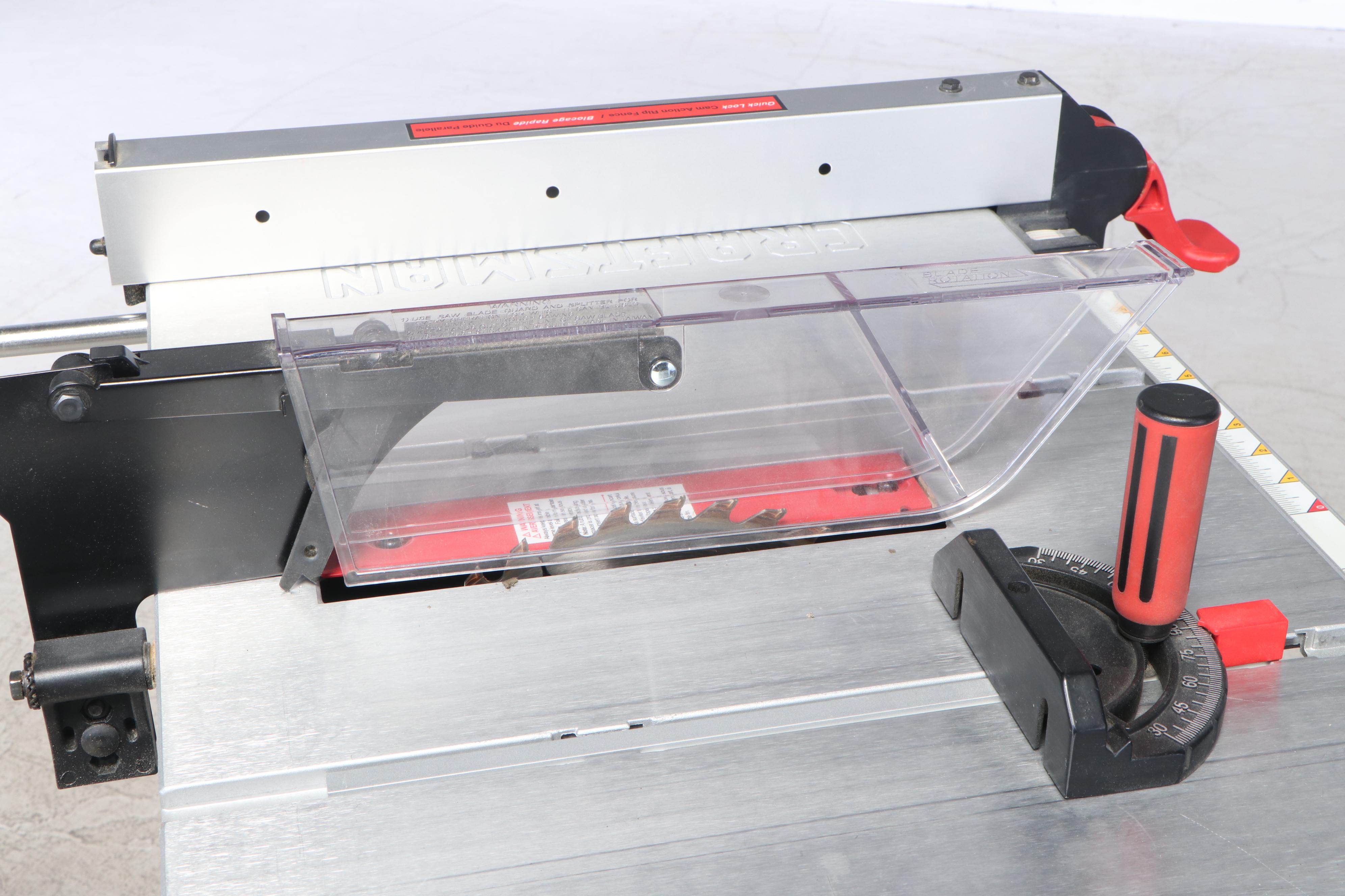 Craftsman 10" Table Saw With Casters EBTH