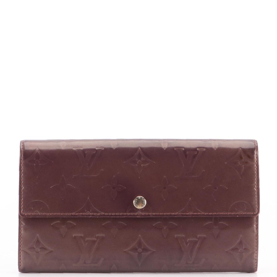 Louis Vuitton Sarah Wallet in Monogram Mat and Leather