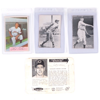 Bond Bread and Other Cleveland Baseball Cards with Feller, Boudreau, 1940s–1950s