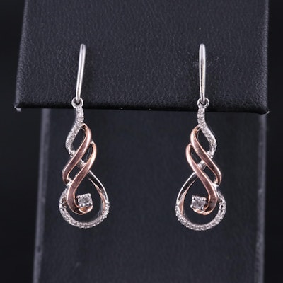 Sterling 0.17 CTW Diamond Earrings