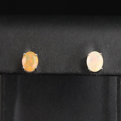 14K Opal Earrings