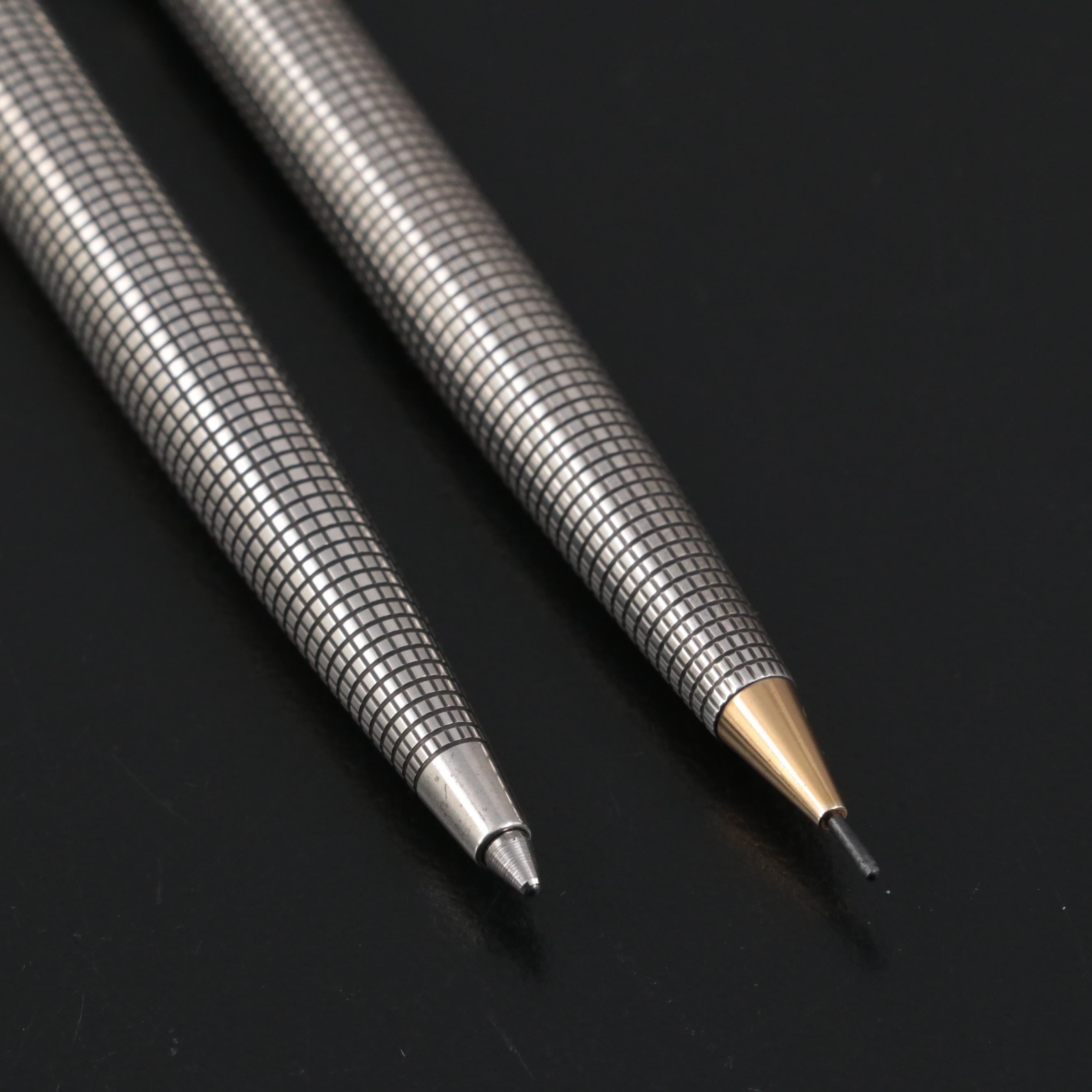 Parker 75 Cicelé Sterling Silver Ballpoint Pen and Pencil Set, Late ...