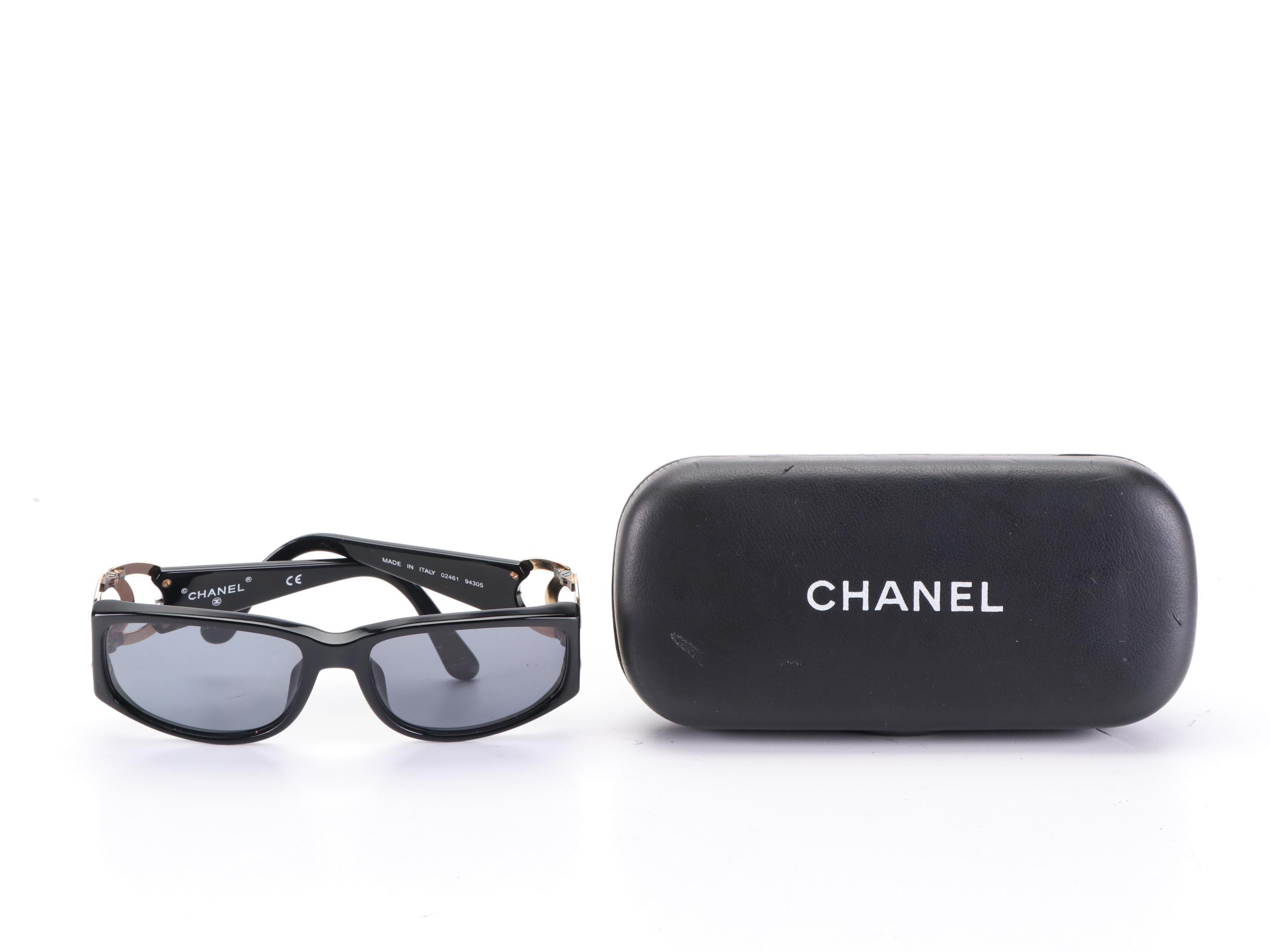 Chanel 02461 94305 Sunglasses with Case EBTH