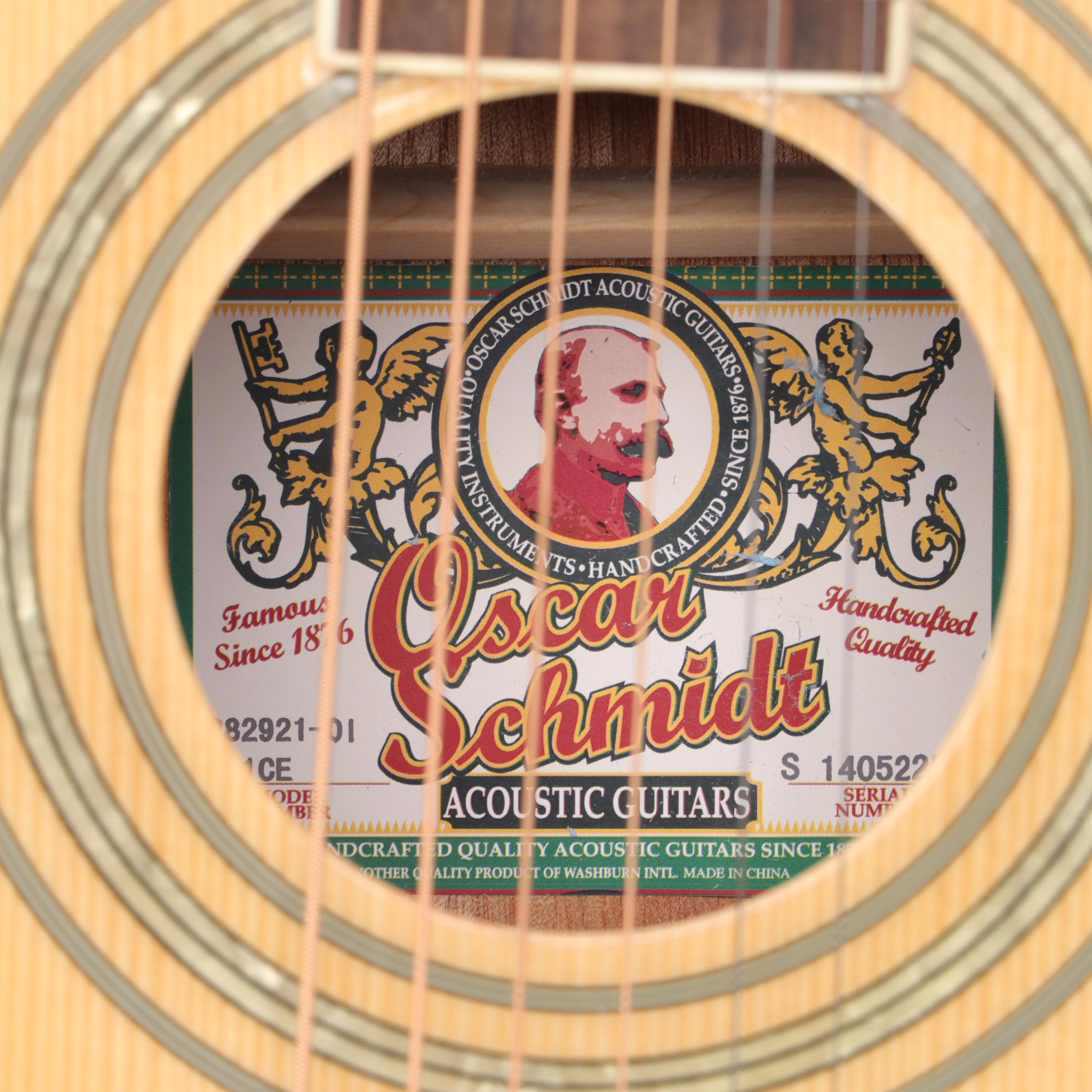 Oscar Schmidt by Washburn Six-String Acoustic-Electric Guitar | EBTH