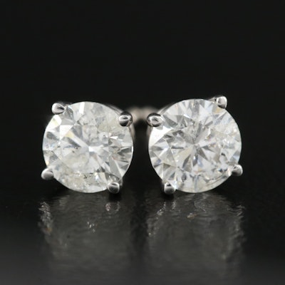 14K 1.00 CTW Diamond Stud Earrings