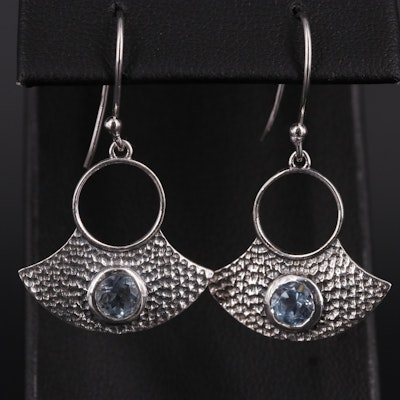 Sterling Blue Topaz Earrings