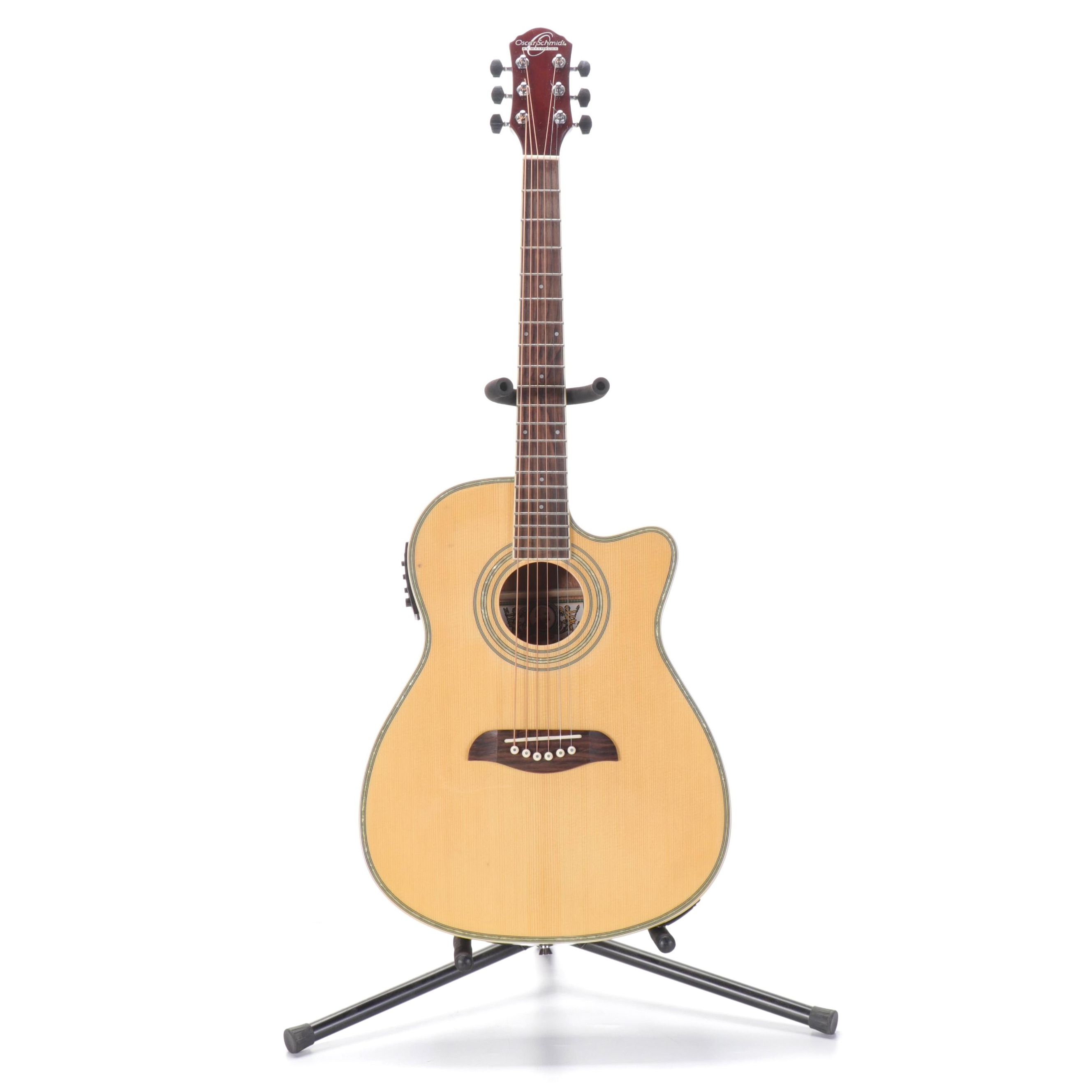 Oscar Schmidt by Washburn SixString AcousticElectric Guitar EBTH