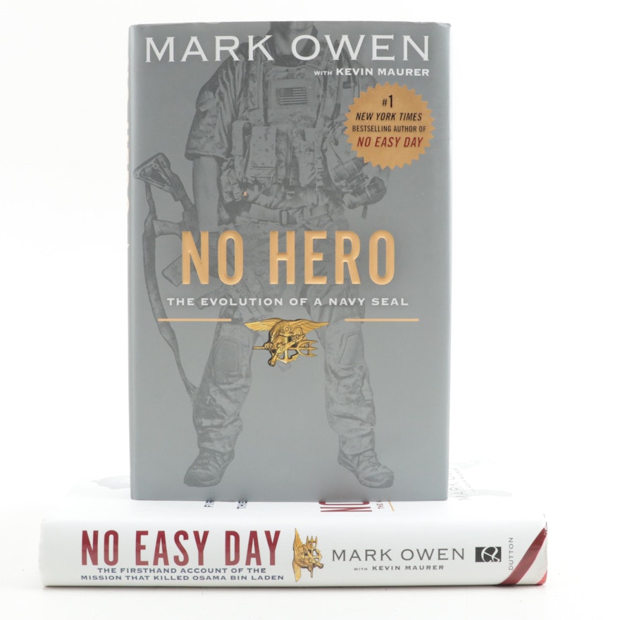 Signed First Edition "No Hero" and More by Mark Owen