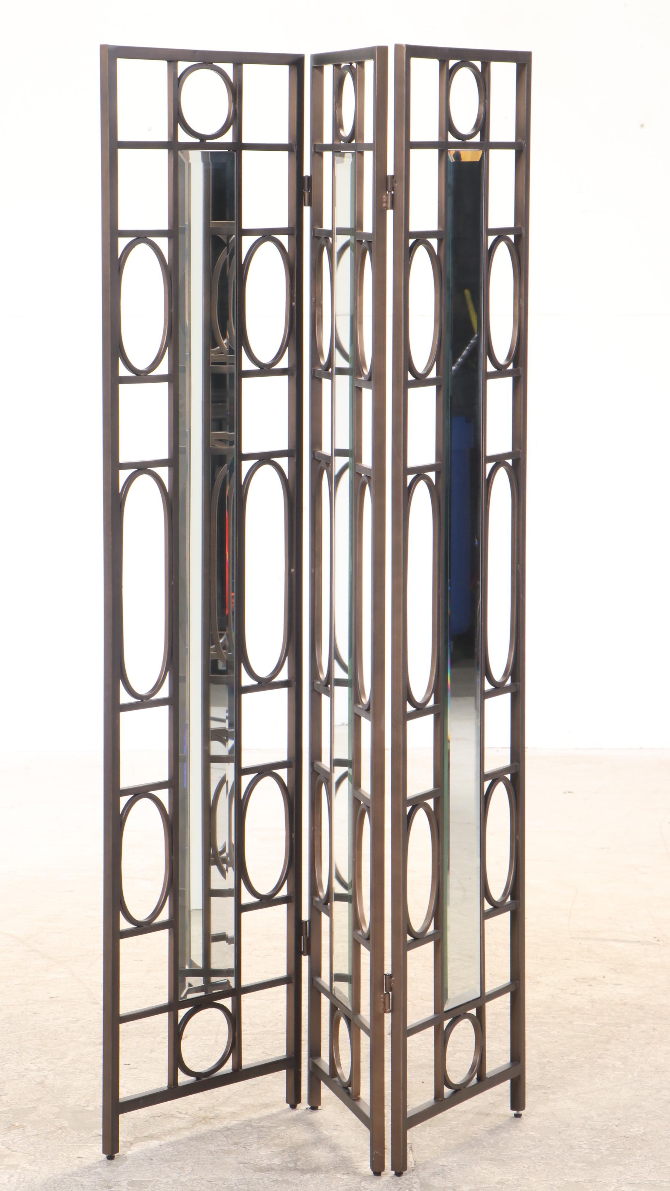 Contemporary Bronzed Metal Room Divider EBTH