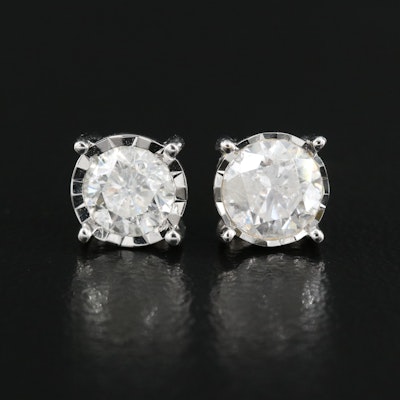 10K 1.01 CTW Diamond Stud Earrings