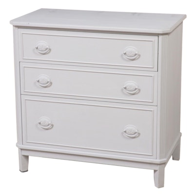 Hepplewhite Style Chalk Painted Chest of Drawers