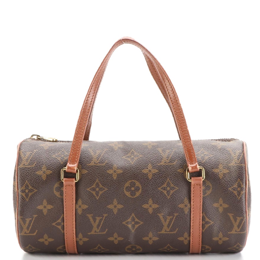 Louis Vuitton Papillon 26 in Monogram Canvas and Brown Leather