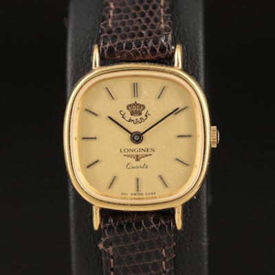 Longines Wristwatch with Jordanian Crown and Inscription