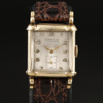 14K Vintage Herald Manual-Wind Wristwatch