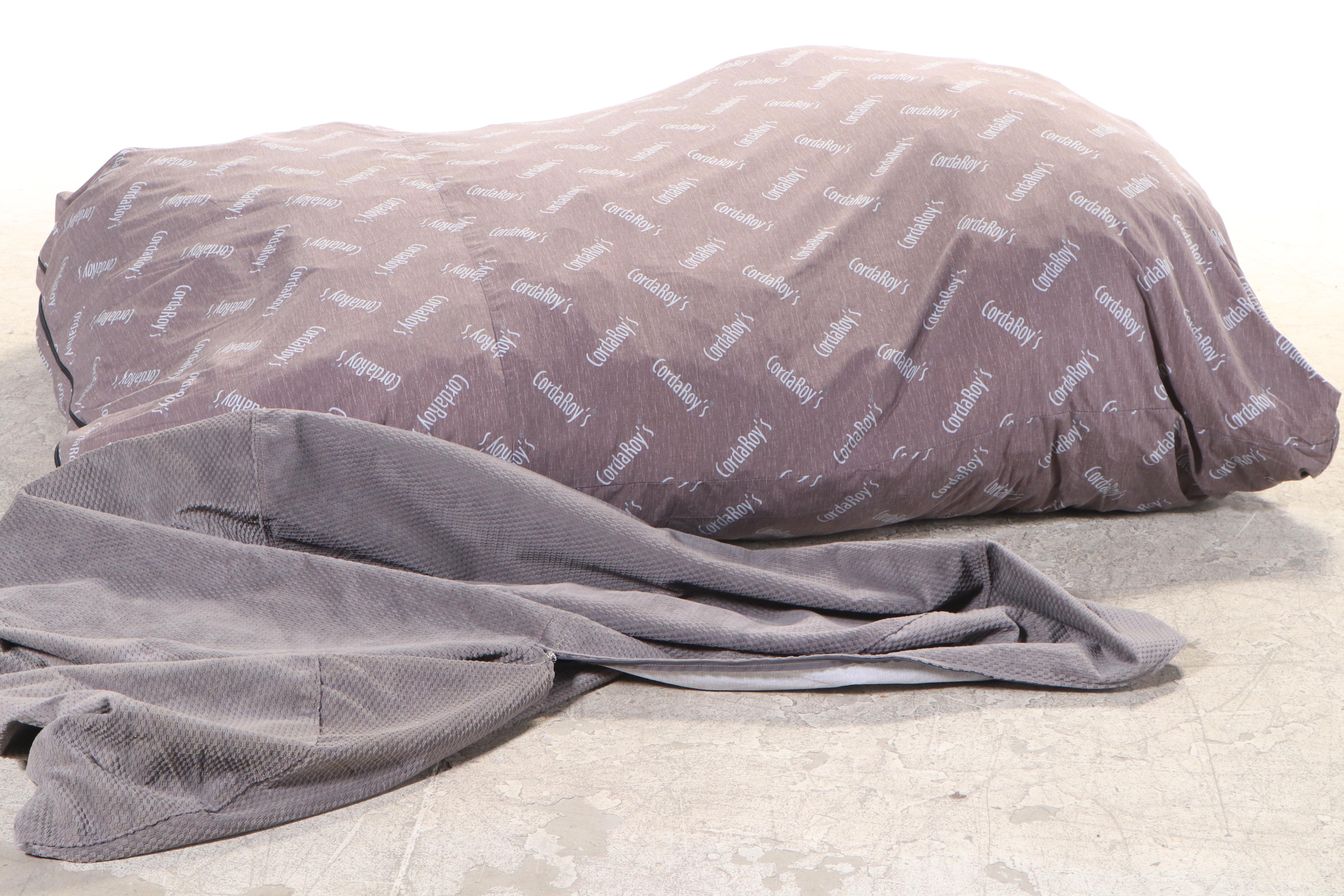 CordaRoy's Full Size Convertible Bean Bag Chair/Bed EBTH