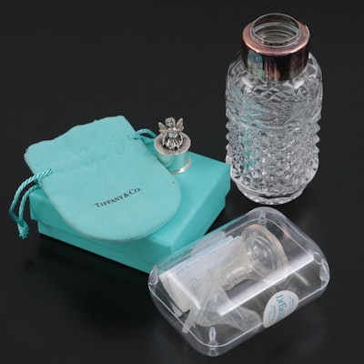 Tiffany & Co. Sterling Silver Tooth Fairy Box with Silver Plate Baby Bottle