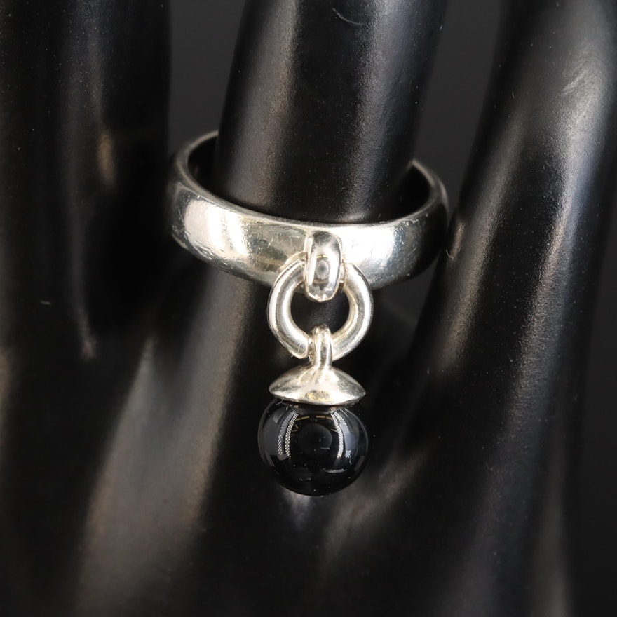 Tiffany & Co. Sterling Black Onyx Ring
