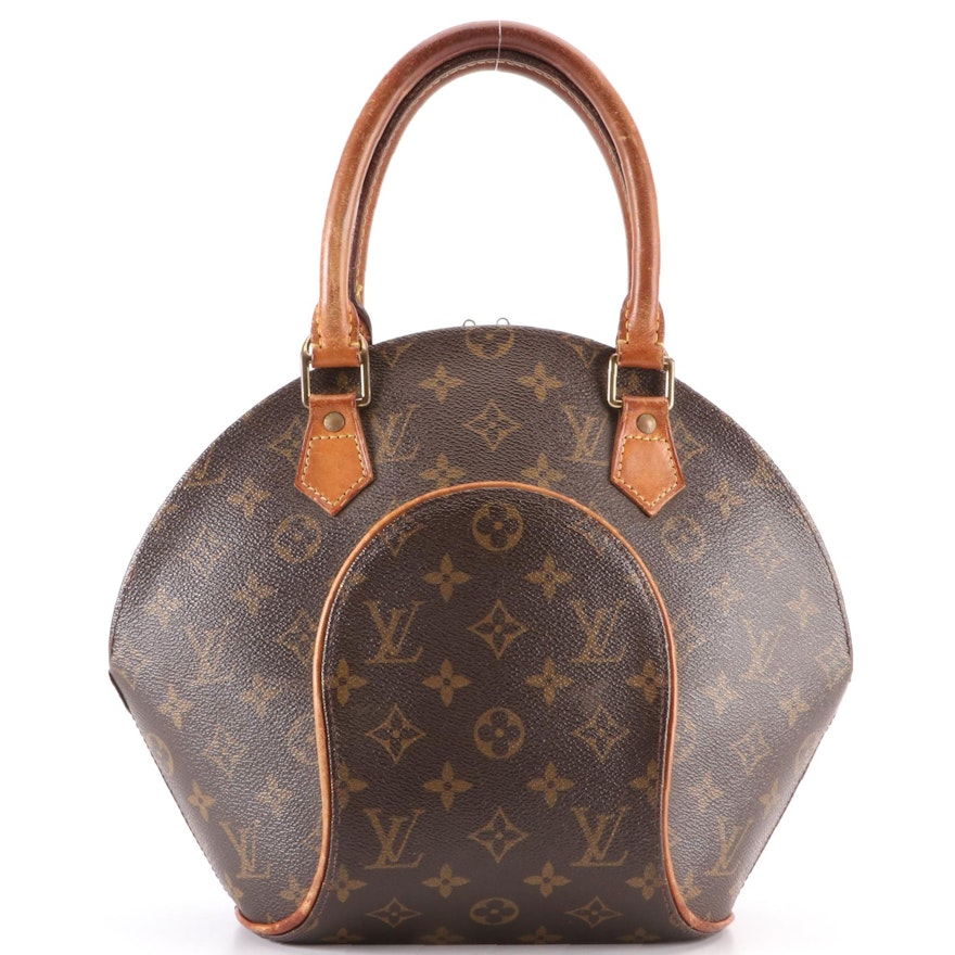 Louis Vuitton Ellipse PM Handbag in Monogram Canvas and Vachetta Leather