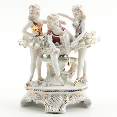 Meissen Style Porcelain Ballerina Figurine