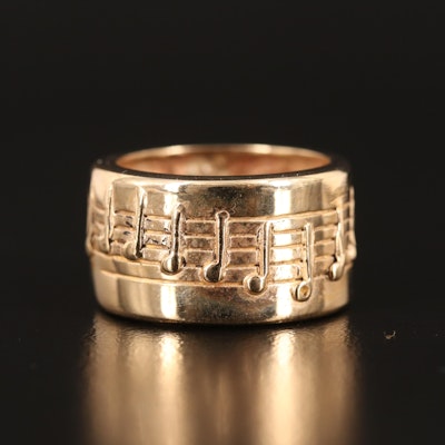 14K Music Note Band