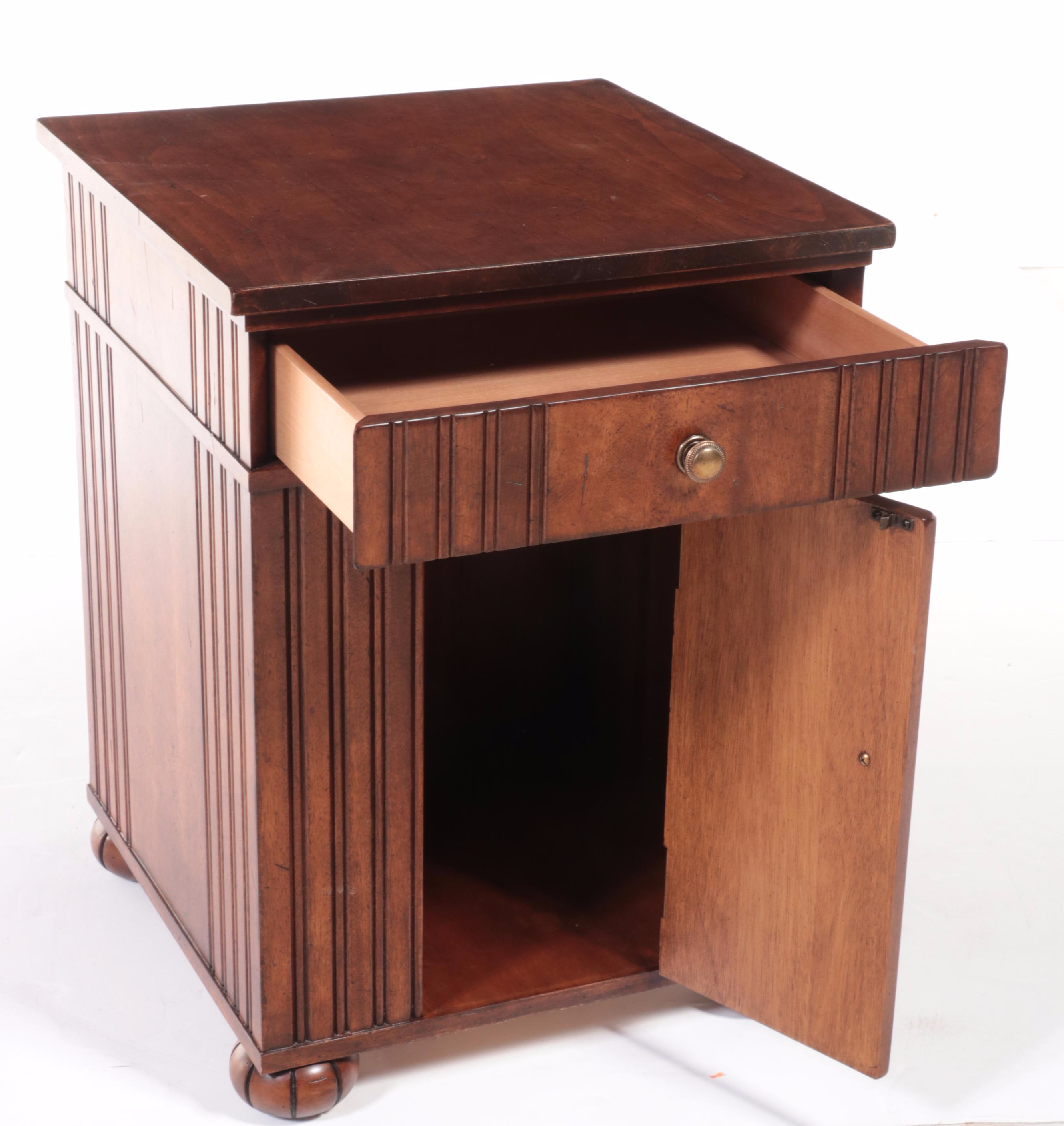 Century Mahogany Finish End with Drawer EBTH