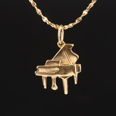 Piano Pendant Necklace