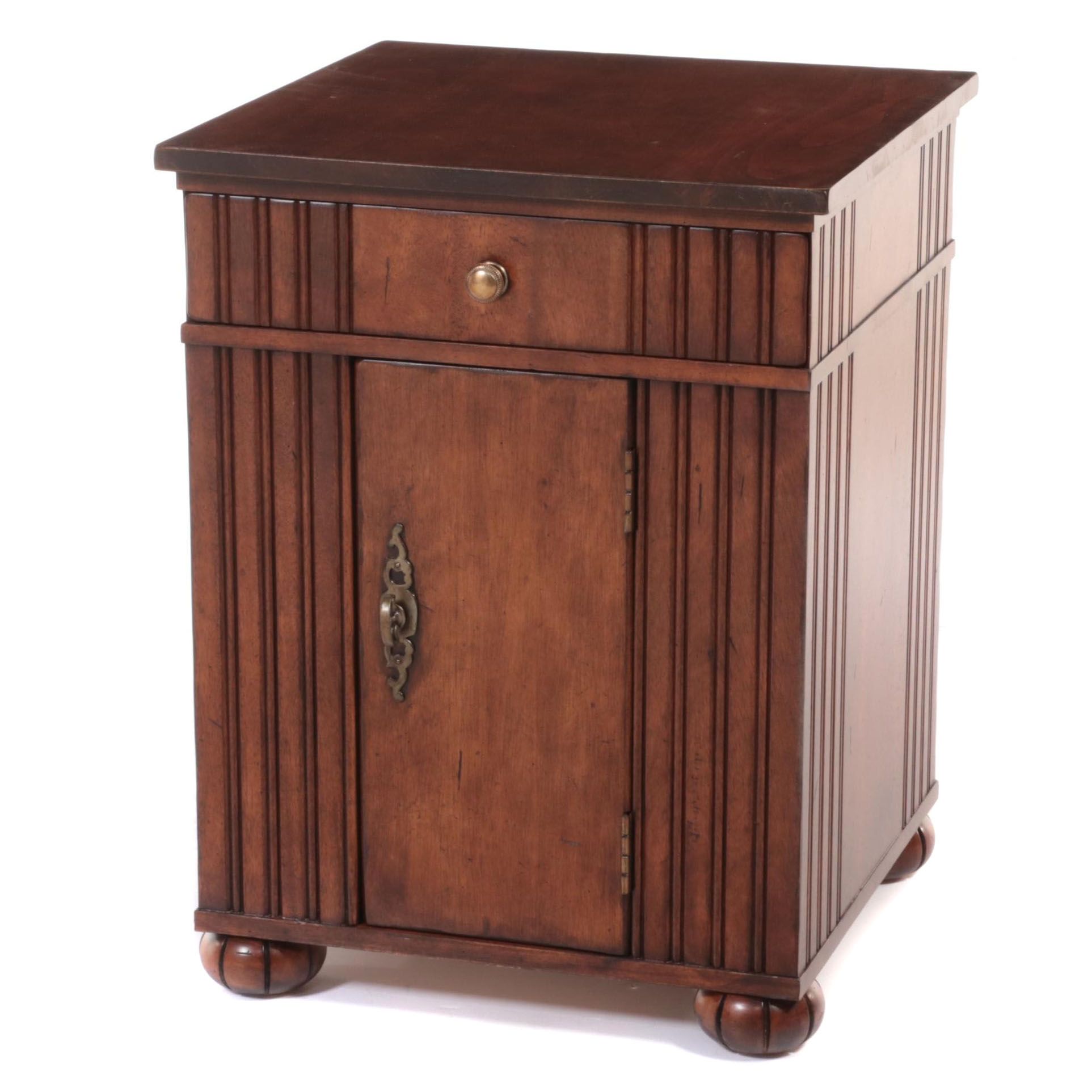 Century Mahogany Finish End with Drawer EBTH