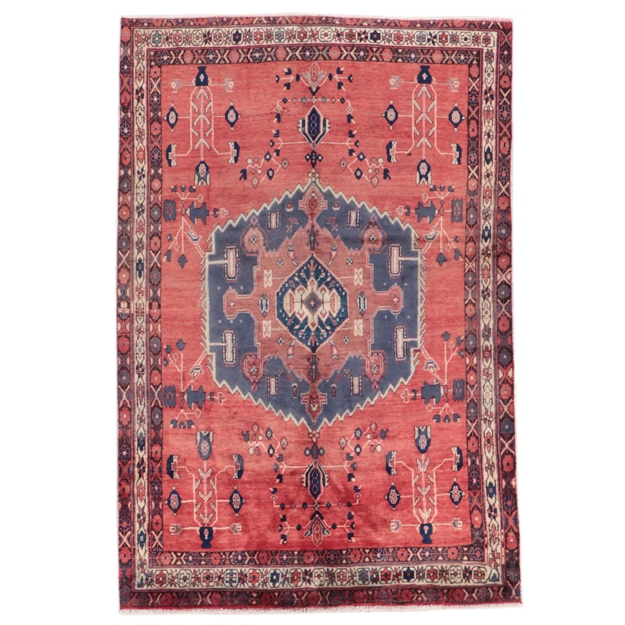 5'5 x 8'2 Hand-Knotted Persian Sirjan Area Rug