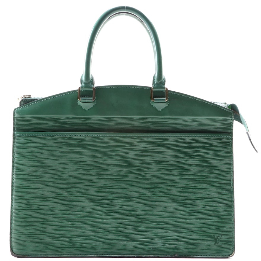 Louis Vuitton Riviera Top Handle Bag in Borneo Green Epi Leather