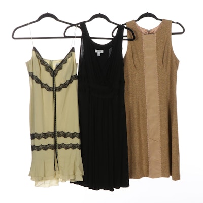 Nicole Miller Collection Slip Dress, Moschino Dress, and Tracy Reese Tweed Dress