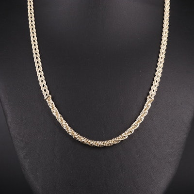 10K Variation Rope Chain Necklace