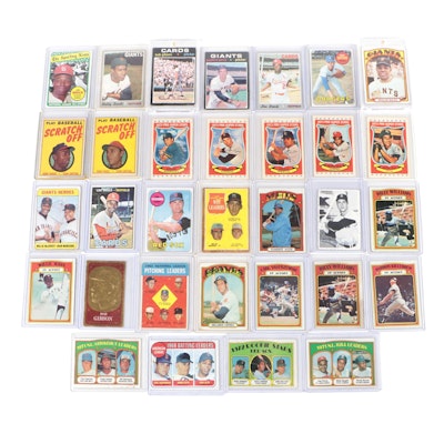 Topps Baseball Cards Including Mays, Aaron, Gibson and More HOF, 1960s–1970s