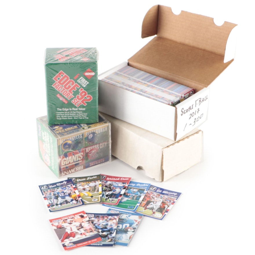 Sealed NFL Matchbox Collection with Sealed and More Football Cards 1990s–2010s